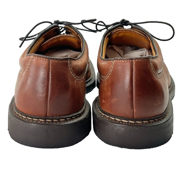 Allen Edmonds Oxford Men's Wilbert Size 11.5 C Split Toe Comfort Shoe Brown USA - Picture 3 of 12